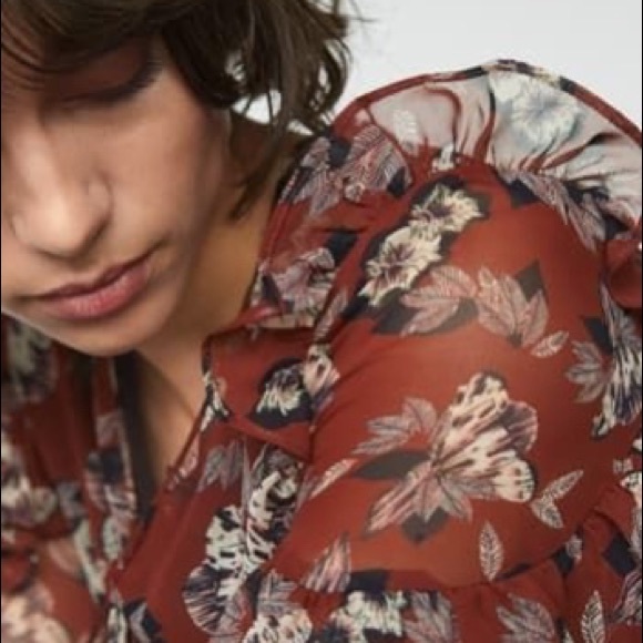 Sam Edelman Fanciful Flower Long Sleeve Dress - Picture 4 of 5